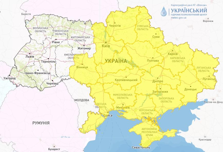8 липня в Україні будуть грози та шквали / фото Укргідрометцентр 8 липня в Україні будуть грози та шквали / фото Укргідрометцентр