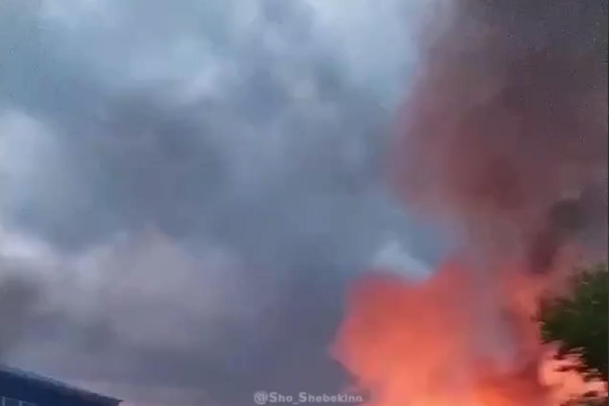В Шебекино была ночная "бавовна" / скриншот В Шебекино была ночная "бавовна" / скриншот