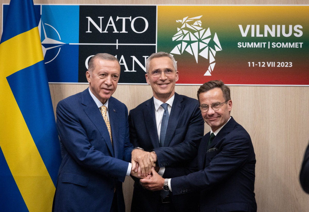 Перед саммитом Эрдоган встретился с руководством Швеции и НАТО / фото twitter.com/jensstoltenberg Перед саммитом Эрдоган встретился с руководством Швеции и НАТО / фото twitter.com/jensstoltenberg