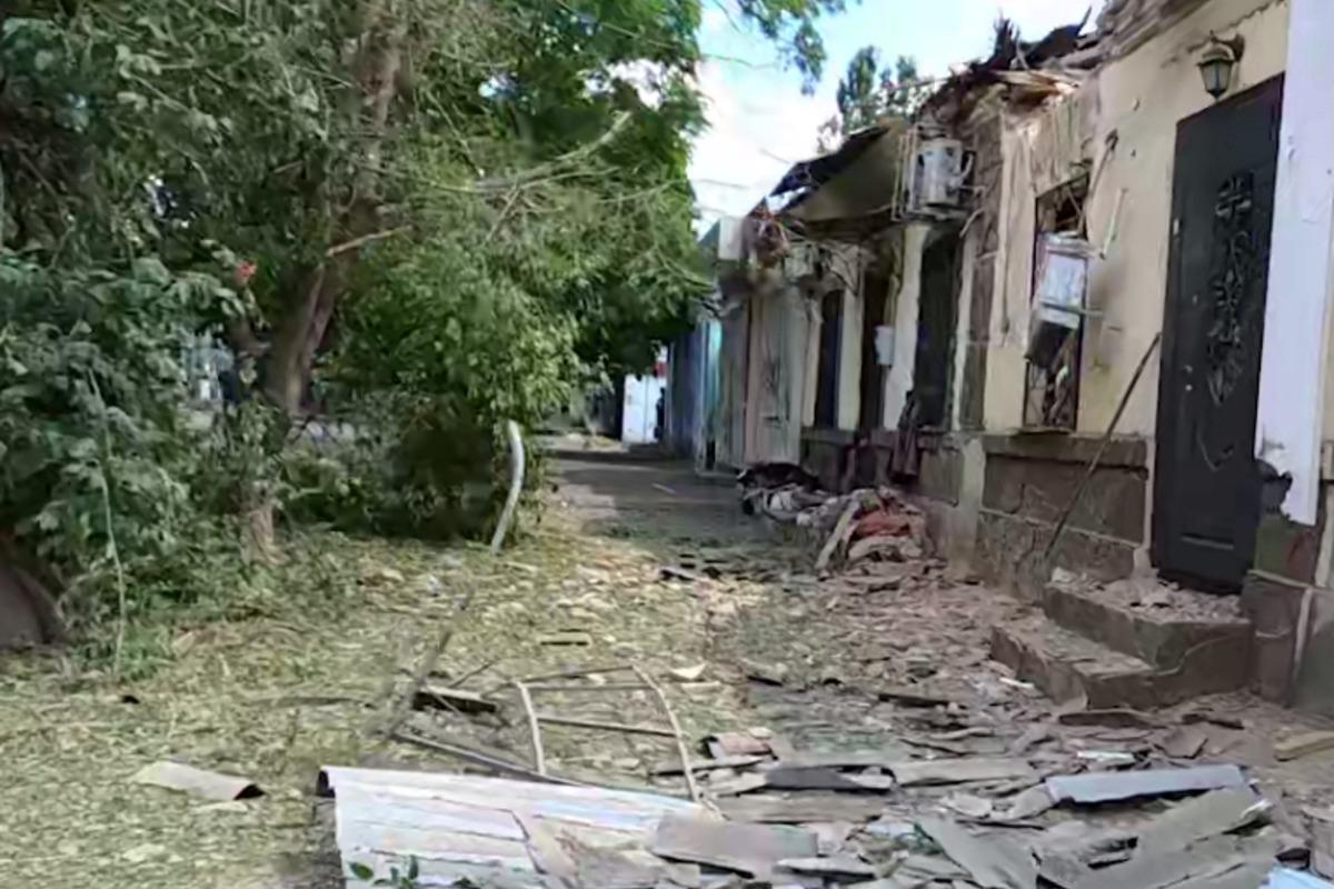 Оккупанты постоянно обстреливают Херсон / скриншот Оккупанты постоянно обстреливают Херсон / скриншот