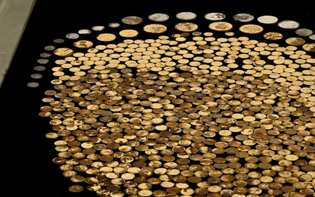 Чоловік знайшов на своєму полі цілий скарб / Numismatic Guaranty Company Чоловік знайшов на своєму полі цілий скарб / Numismatic Guaranty Company