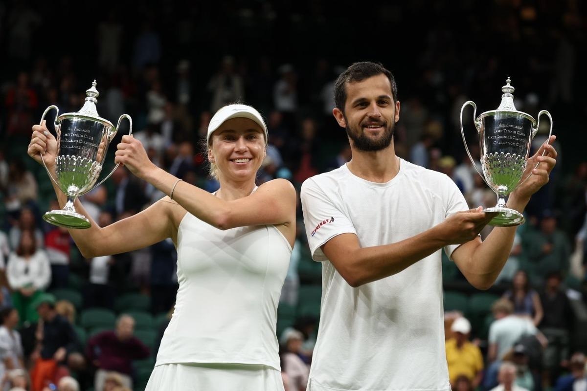Людмила Киченок и хорват Мате Павич - триумфаторы турнира / фото Wimbledon Людмила Киченок и хорват Мате Павич - триумфаторы турнира / фото Wimbledon