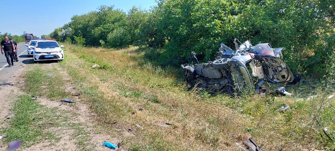Трагічна ДТП сталася на Одещині / фото Нацполіція Трагічна ДТП сталася на Одещині / фото Нацполіція