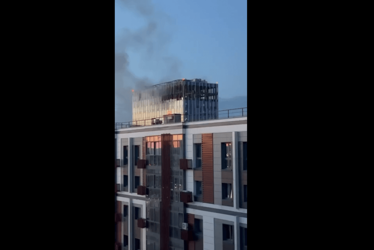 Москву атаковали беспилотники / скриншот Москву атаковали беспилотники / скриншот