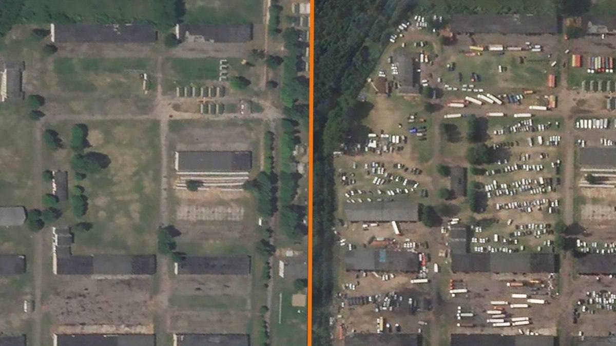 На свіжому знімку журналістам вдалося нарахувати 754 одиниці техніки / фото сервіс Planet На свіжому знімку журналістам вдалося нарахувати 754 одиниці техніки / фото сервіс Planet