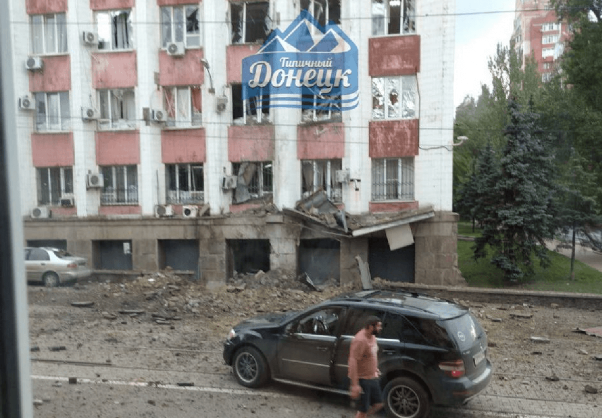Взрыв в Донецке / фото из соцсетей Взрыв в Донецке / фото из соцсетей