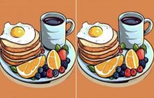 Тільки люди з високим IQ можуть швидко знайти три відмінності між тарілками зі сніданком