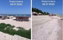 Сбежали даже медузы: как выглядит курортная Кирилловка после прихода "русского мира" (видео)