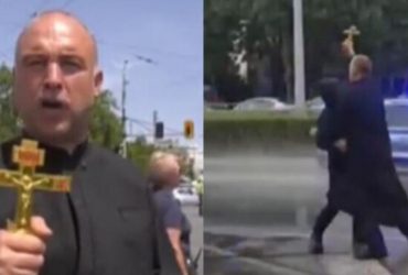 Анафема, фашисты, сатанисты: в Болгарии священник набросился на кортеж Зеленского (видео)