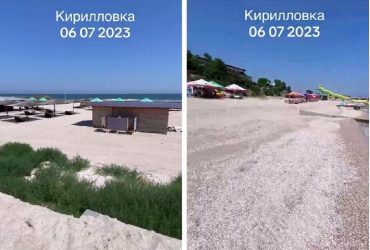 Сбежали даже медузы: как выглядит курортная Кирилловка после прихода русского мира (видео)