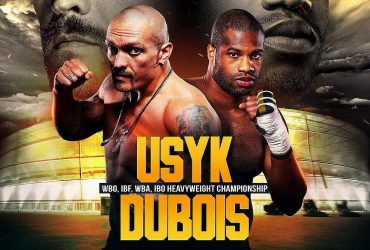 Усик и Дюбуа провели первую дуэль взглядов перед титульным боем (видео)