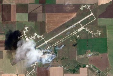 Удар по складу БК в Октябрьському: супутник зловив доказ втрат РФ (фото)