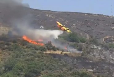 У Греції при гасінні пожежі розбився літак: момент потрапив на відео