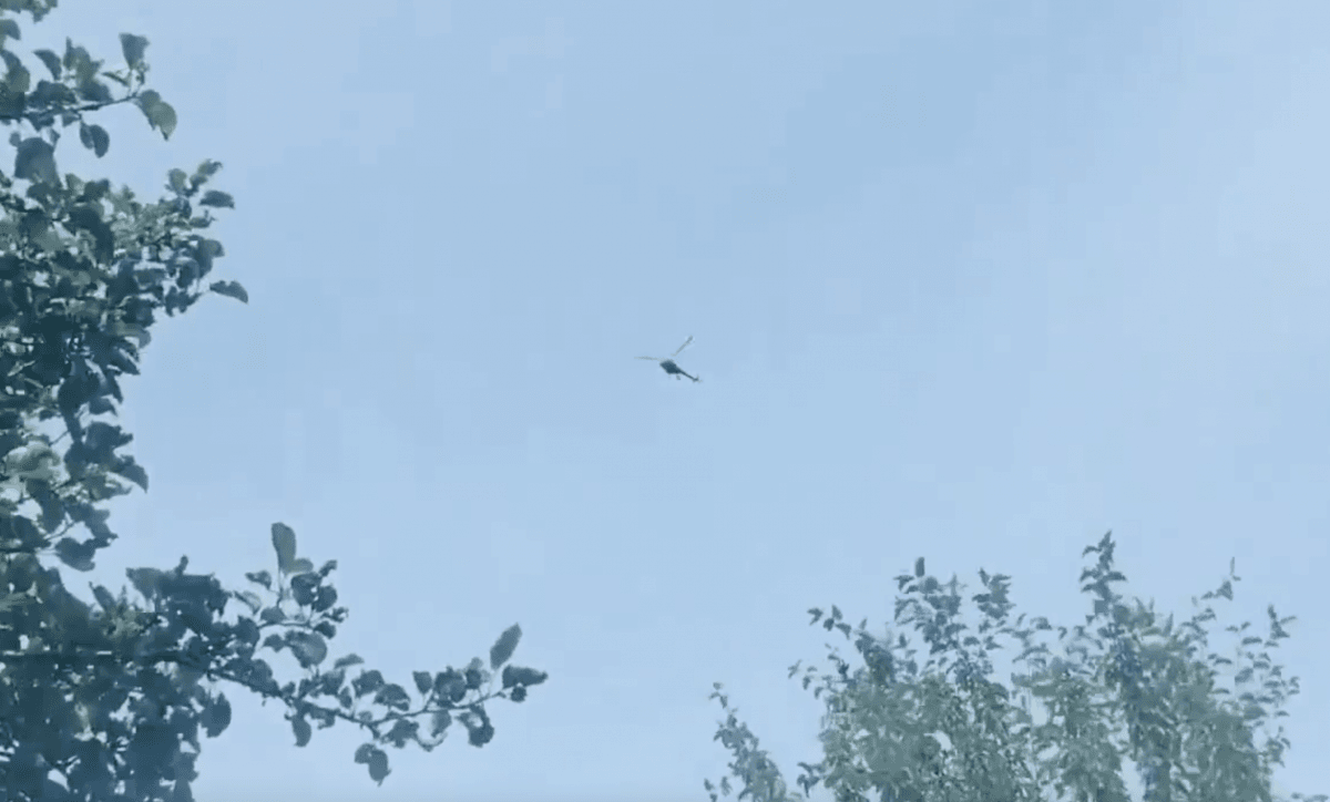 Білоруські вертольоти залетіли до Польщі / скріншот