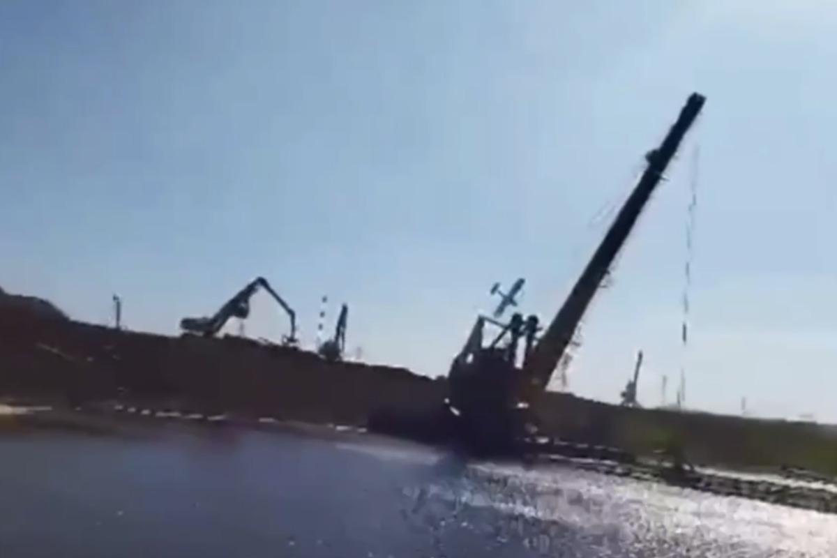 В России разбился гидроплан / скриншот В России разбился гидроплан / скриншот