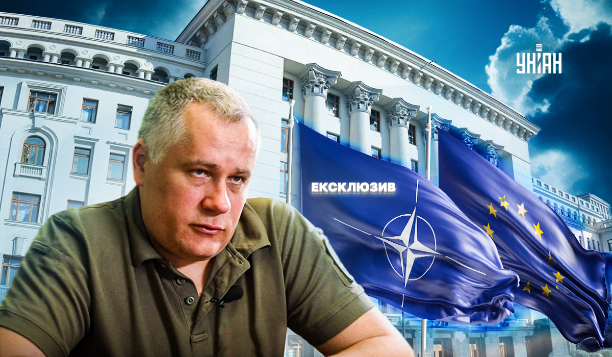 Заступник керівника Офісу президента Ігор Жовква розповів про очікування України щодо перспектив вступу до НАТО та ЄС / колаж УНІАН Заступник керівника Офісу президента Ігор Жовква розповів про очікування України щодо перспектив вступу до НАТО та ЄС / колаж УНІАН