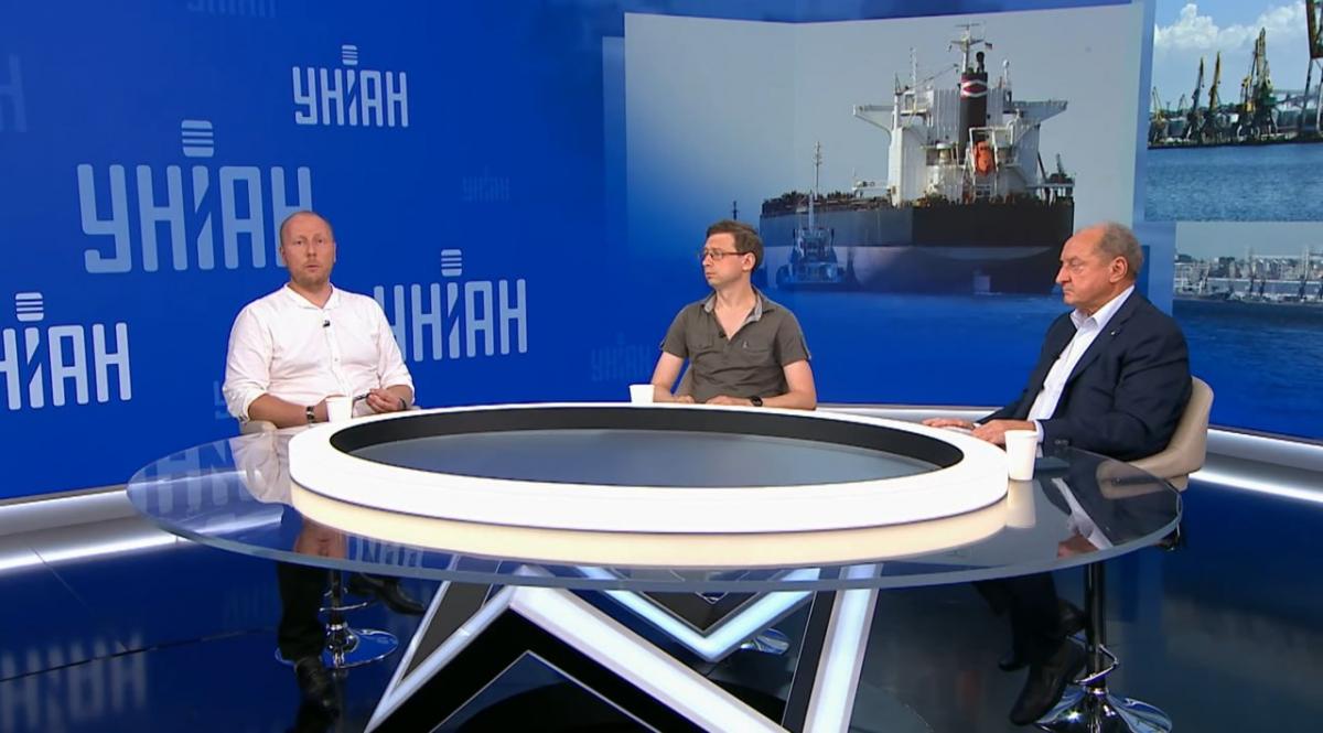 Ганницкий вместе с экспертами разбирался, как можно разблокировать морские порты / скриншот Ганницкий вместе с экспертами разбирался, как можно разблокировать морские порты / скриншот