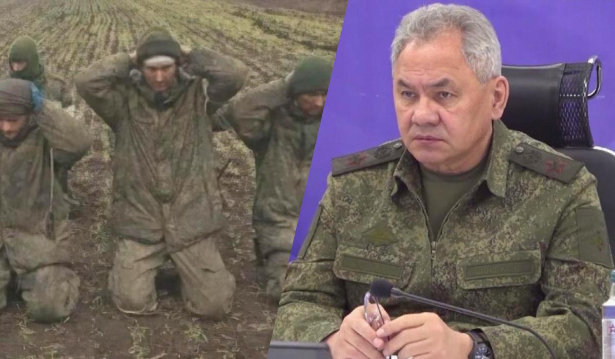 Шойгу, пленные россияне / коллаж УНИАН, фото Генштаб ВСУ, скриншот с видео Шойгу, пленные россияне / коллаж УНИАН, фото Генштаб ВСУ, скриншот с видео