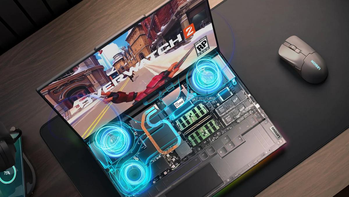 Внутри установлена связка Core i9-13980HX + RTX 4090 / фото Lenovo Внутри установлена связка Core i9-13980HX + RTX 4090 / фото Lenovo