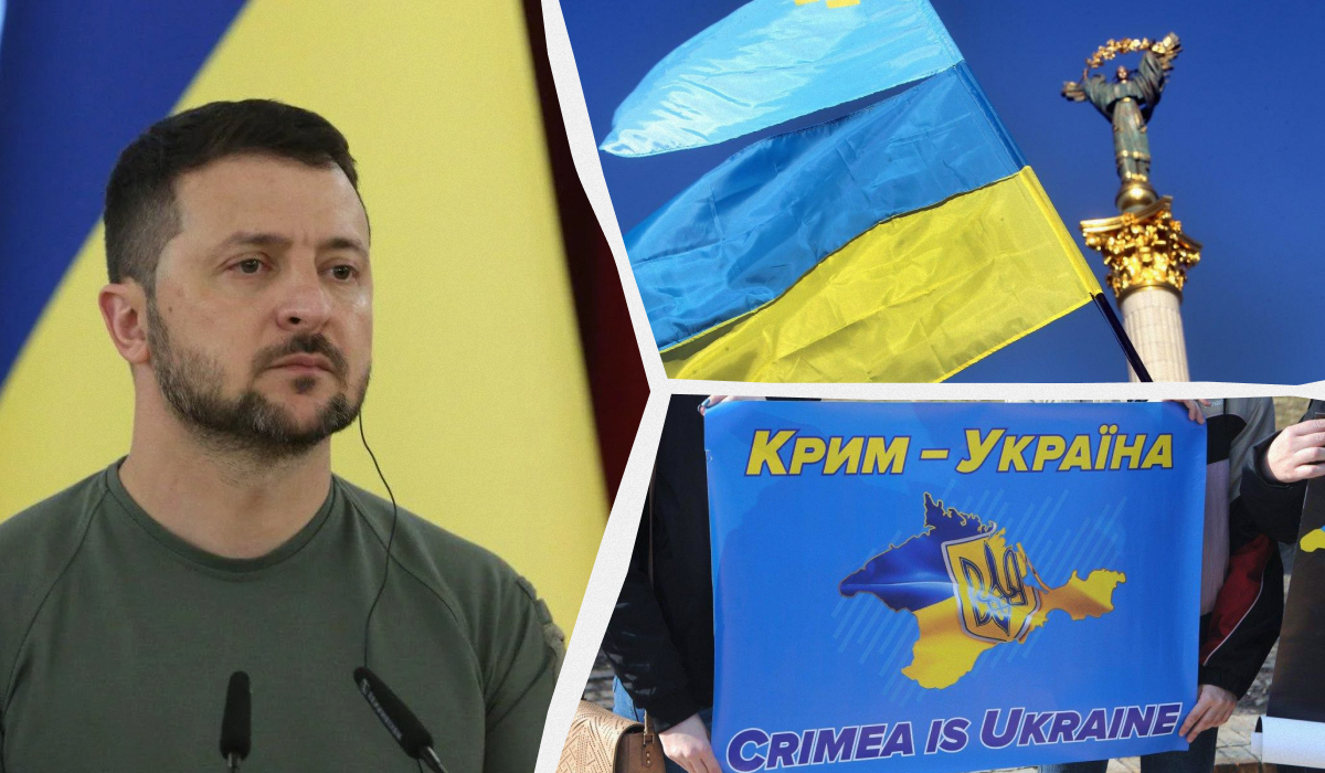 Зеленский прокомментировал, каким видит будущее Крыма после его освобождения от оккупантов / коллаж УНИАН, фото УНИАН Зеленский прокомментировал, каким видит будущее Крыма после его освобождения от оккупантов / коллаж УНИАН, фото УНИАН