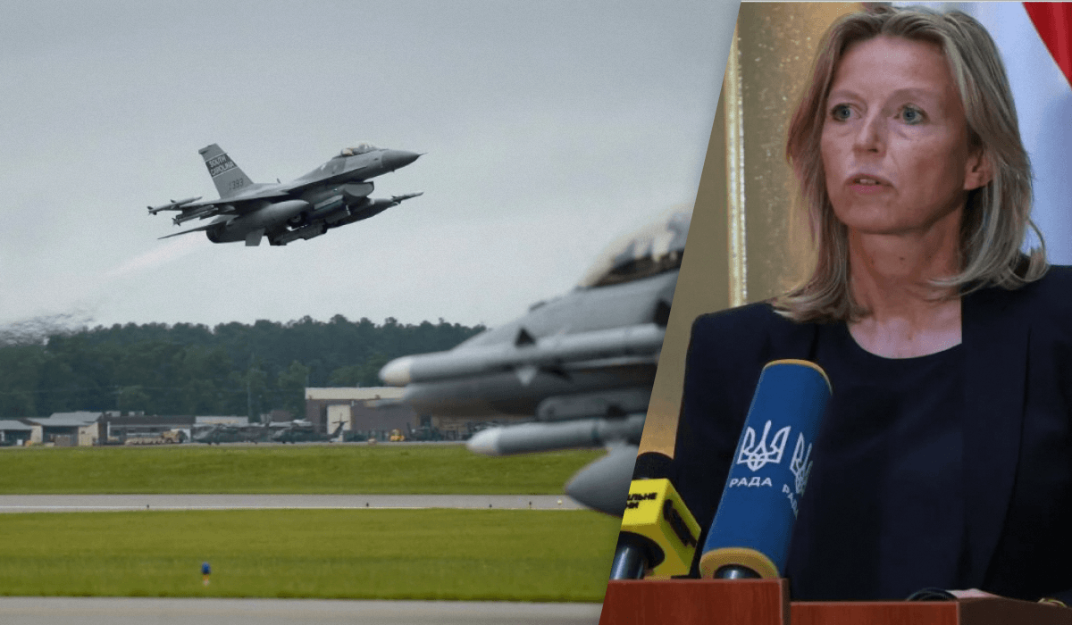 Оллонгрен сказала, что всего в Нидерландах 42 самолета F-16 / коллаж УНИАН, фото US Air Force, УНИАН Оллонгрен сказала, что всего в Нидерландах 42 самолета F-16 / коллаж УНИАН, фото US Air Force, УНИАН