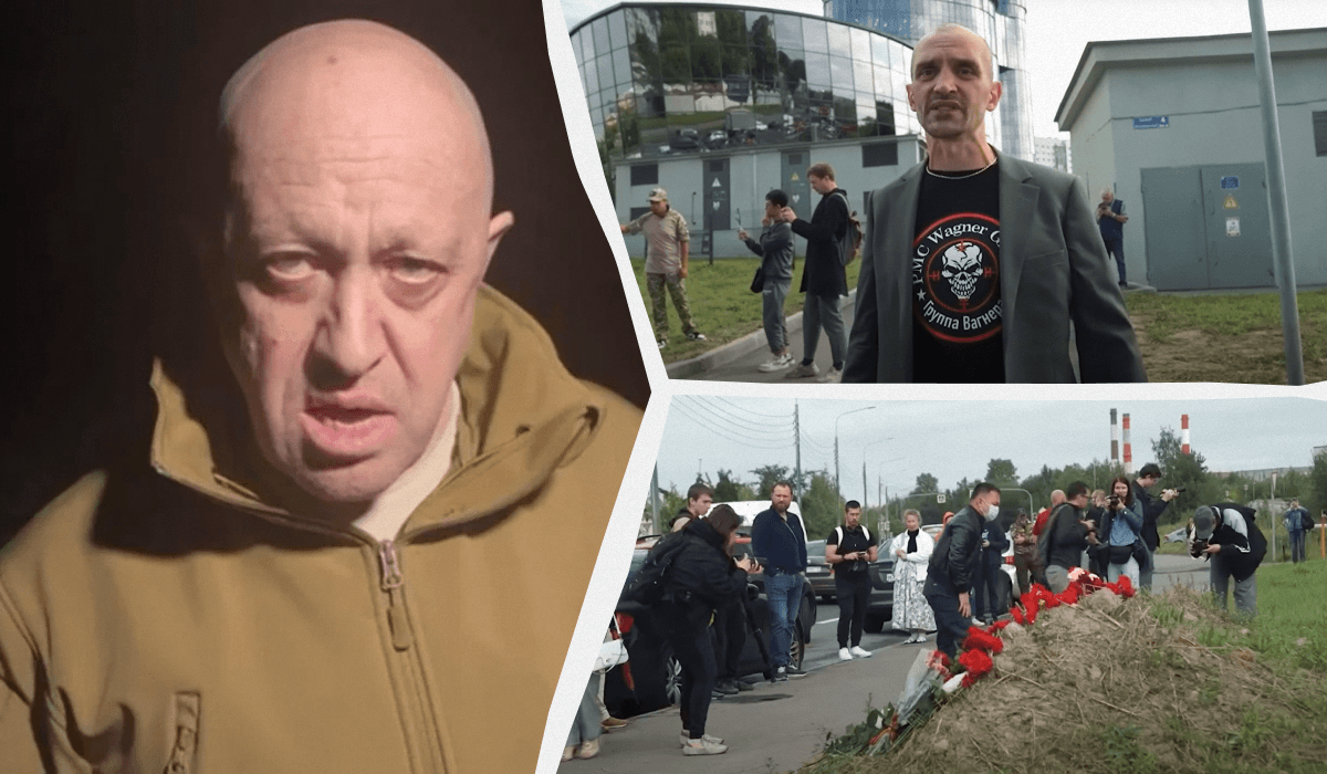 Росіяни сказали, що думають про смерть Пригожина / колаж УНІАН, скріншот Росіяни сказали, що думають про смерть Пригожина / колаж УНІАН, скріншот