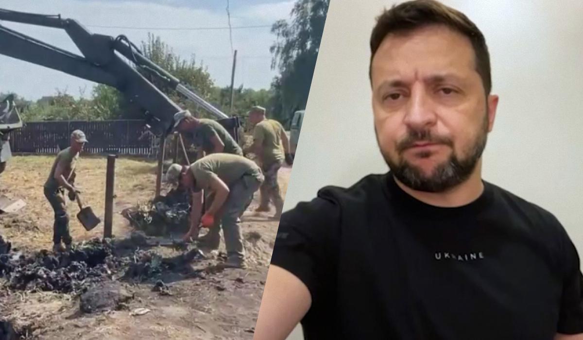 Зеленський відреагував на авіакатастрофу з літаками L-39 / колаж УНІАН, скріншоти з відео Зеленський відреагував на авіакатастрофу з літаками L-39 / колаж УНІАН, скріншоти з відео