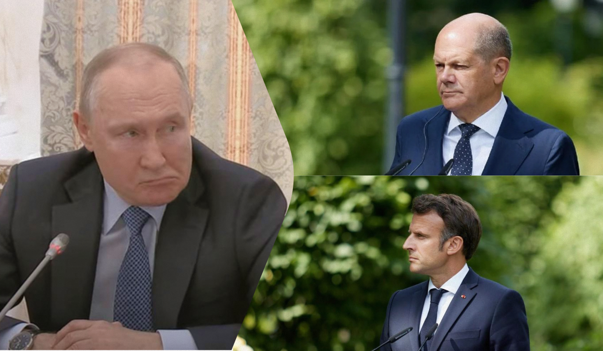 Шольц рассказал Макрону, что его особенно беспокоило после звонка Путину / коллаж УНИАН, фото president.gov.ua, скриншот Шольц рассказал Макрону, что его особенно беспокоило после звонка Путину / коллаж УНИАН, фото president.gov.ua, скриншот