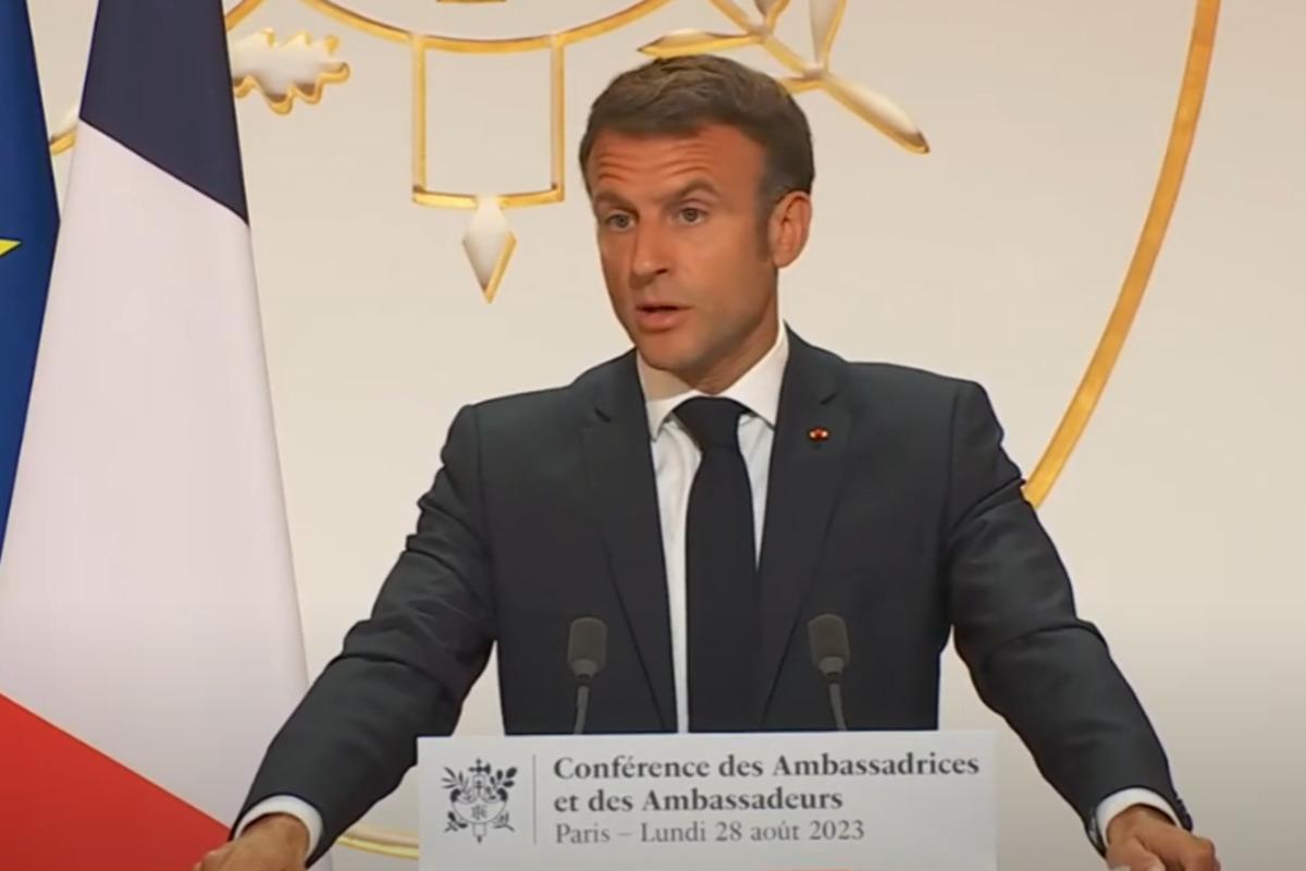 Франция не даст отпор агрессии РФ в Украине, ведь не хочет "эскалации украинского конфликта", заявил Макрон / фото скриншот