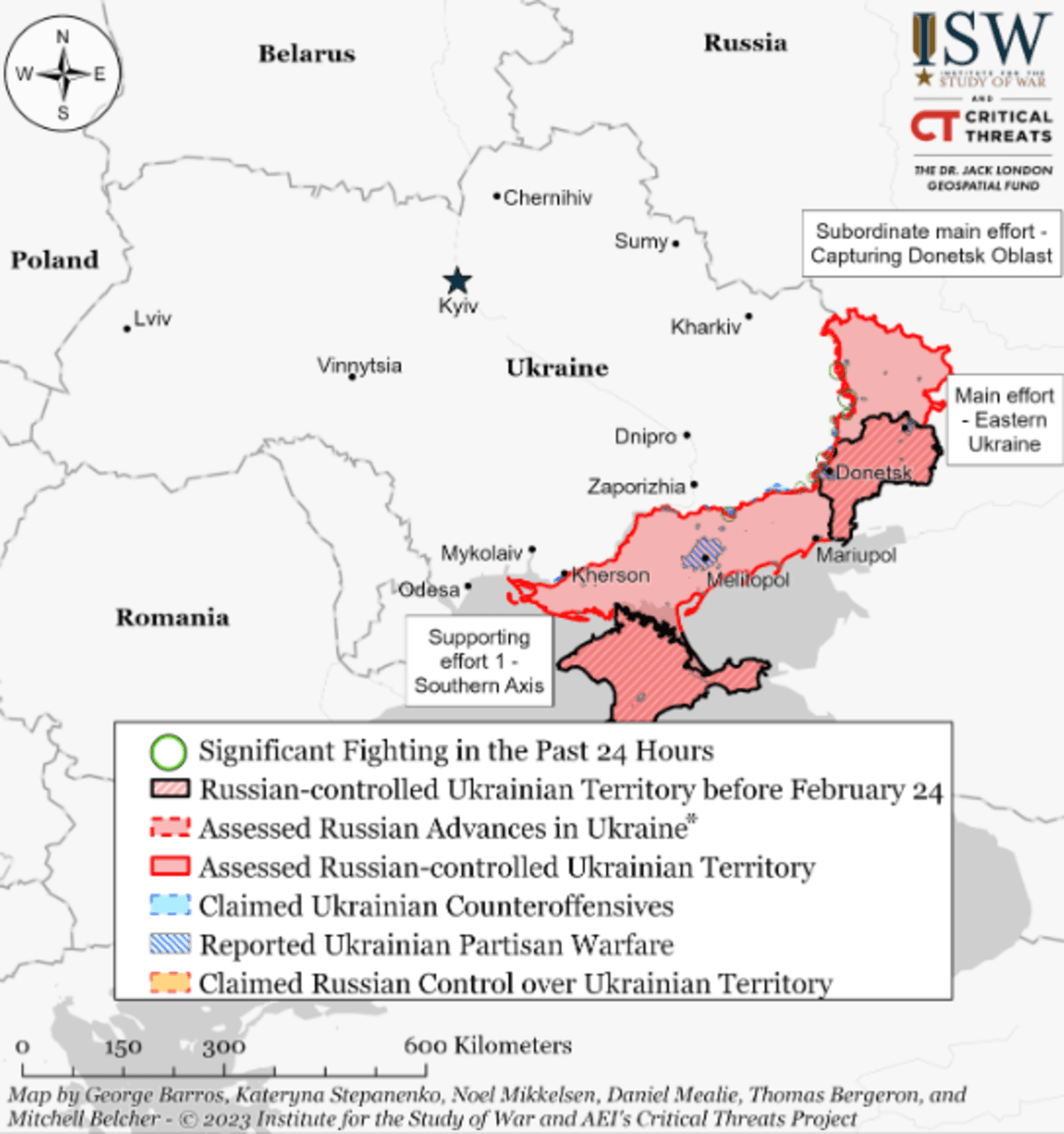 В ISW рассказали о новых успехах украинских воинов / карта understandingwar.org В ISW рассказали о новых успехах украинских воинов / карта understandingwar.org