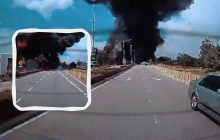 В Малайзии на трассу упал самолет, погибли десять человек (видео)