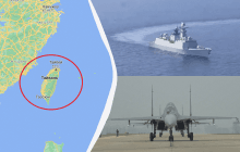Китай устроил блокаду Тайваня во время морских учений (видео)