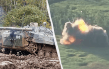 Бійці 28-ї ОМБр з вогником "оштрафували" окупантів за порушення ПДР (відео)