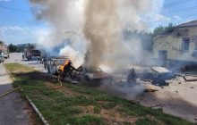 Внаслідок артилерійського обстрілу центру Куп‘янська поранені 11 людей (фото)