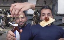 Астронавт показав, що відбувається з рідким медом у космосі (відео)