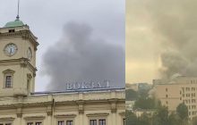 Москве "поплохело": Комсомольская площадь в дыму из-за пожара (фото, видео)