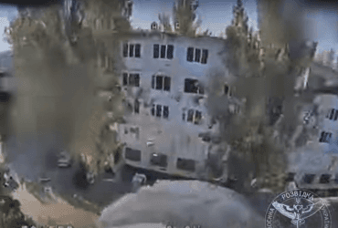 Розвідка показала удар по лігву окупантів у Енергодарі (відео)