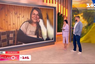 Неля Шовкопляс з побитим обличчям показалася у прямому ефірі "Сніданку з 1+1"