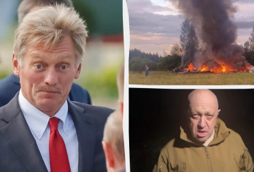 Загибель Пригожина: зниклий Пєсков повернувся з небуття і кинувся вигороджувати Путіна