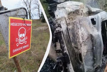 На Черниговщине на мине подорвался легковой автомобиль, погибли два человека (фото)