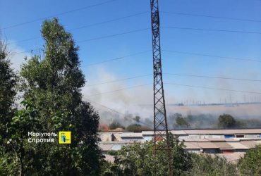 В Маріуполі партизани підпалили базу окупантів (відео)