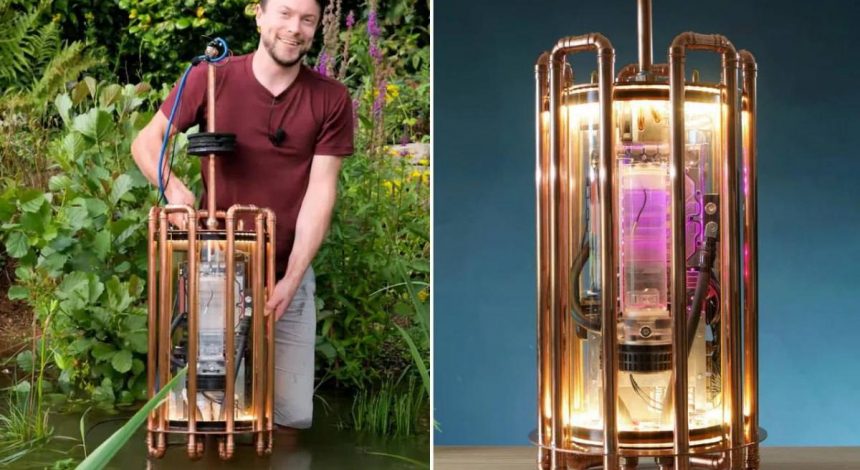 Ентузіаст зібрав унікальний "підводний" комп'ютер – він охолоджується озером (відео)