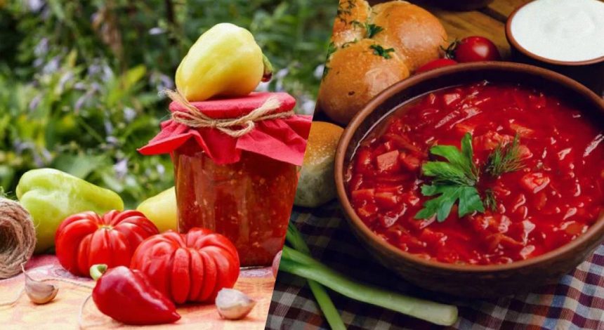 Рецепт времен СССР: очень вкусная заправка для борща на зиму