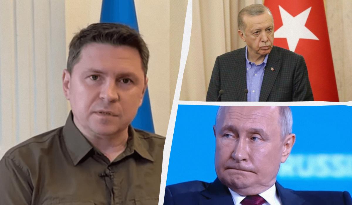 Подоляк прокомментировал предстоящий визит Эрдогана в Россию / коллаж УНИАН, фото фото УНИАН (Николай Тыс), скриншот Подоляк прокомментировал предстоящий визит Эрдогана в Россию / коллаж УНИАН, фото фото УНИАН (Николай Тыс), скриншот