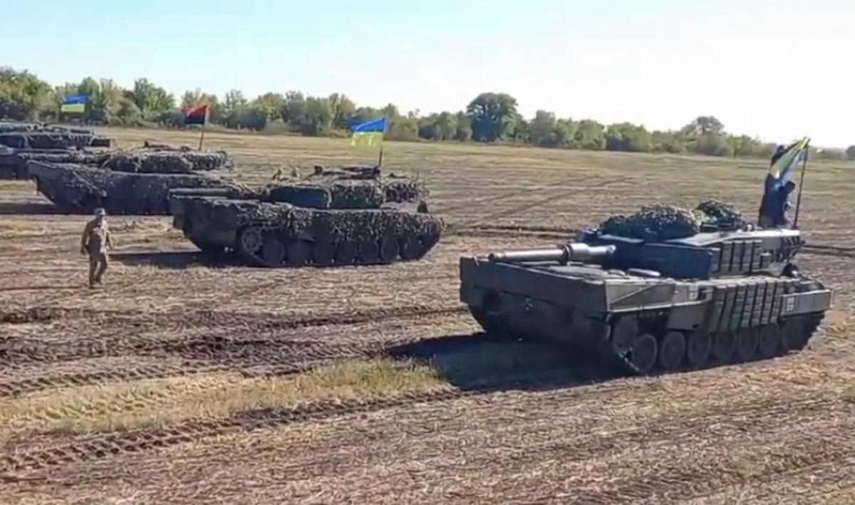 Leopard 2А4 на фронте в Украине / скриншот Leopard 2А4 на фронте в Украине / скриншот