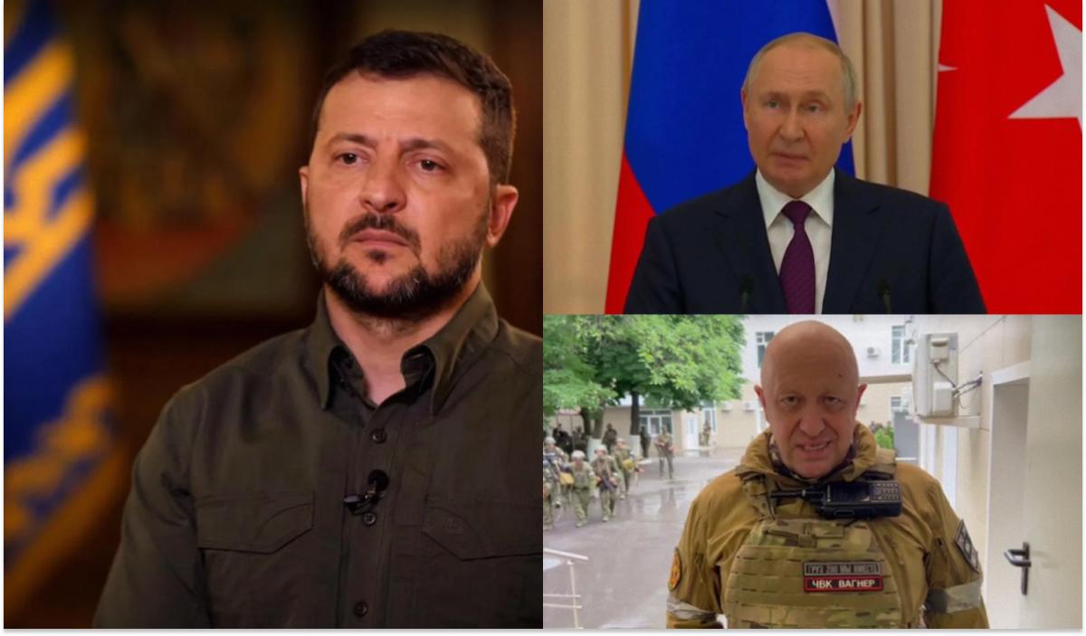 Зеленский сделал заявление о смерти Пригожина / коллаж УНИАН, фото скриншот с видео Зеленский сделал заявление о смерти Пригожина / коллаж УНИАН, фото скриншот с видео