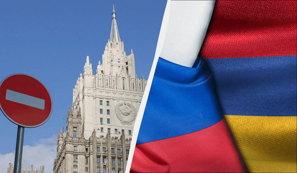 В МИД РФ вызвали армянского посла / колаж УНИАН, фото t.me/MID_Russia В МИД РФ вызвали армянского посла / колаж УНИАН, фото t.me/MID_Russia