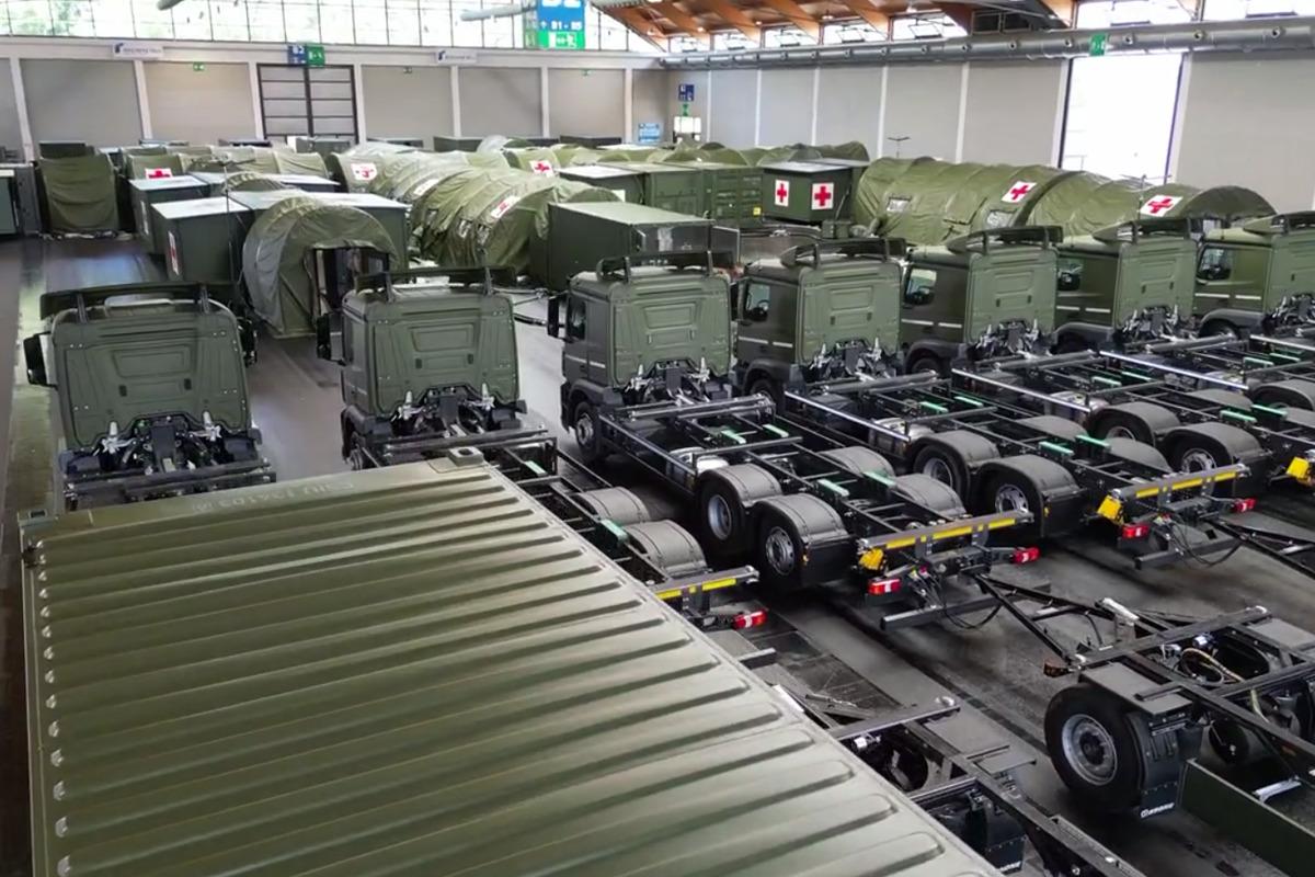 Німецький концерн Rheinmetall поставив в Україну ультрасучасний польовий госпіталь / фото скріншот