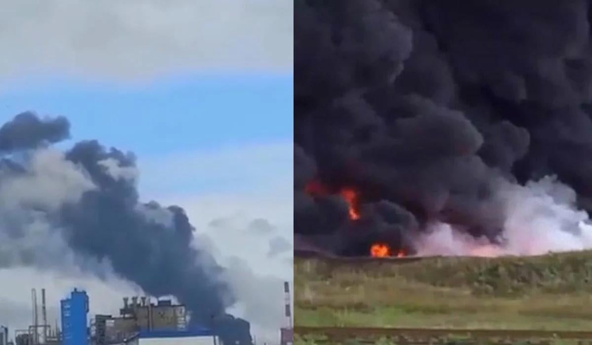 Утро в Евпатории началось со взрывов / коллаж УНИАН, фото скриншот с видео