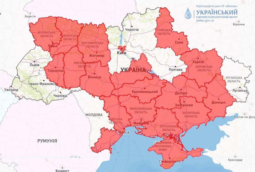19 и 20 сентября чрезвычайный уровень пожарной опасности будет сохраняться в большинстве областей Украины / фото Укргидрометцентр 19 и 20 сентября чрезвычайный уровень пожарной опасности будет сохраняться в большинстве областей Украины / фото Укргидрометцентр
